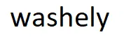 washely