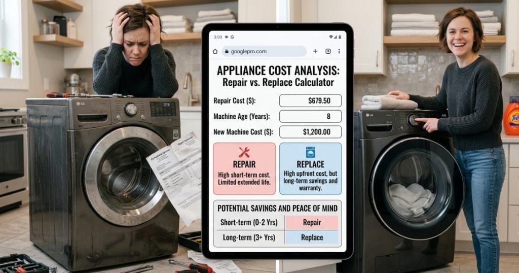 Washing Machine Repair vs Replace Calculator