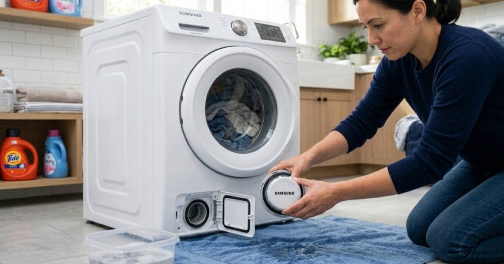 How to Clean Samsung Washing Machine Filter Safely