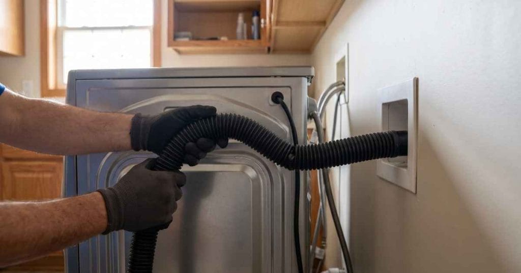 Checking a washing machine drain hose
